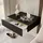 lookway Nachtschrank Aurora 48 x 15 x 38 cm Schwarz