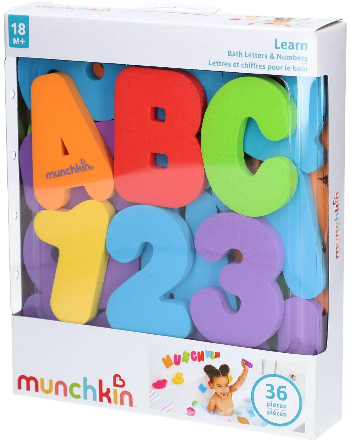 Munchkin Bade Buchstaben & Zahlen 36 Stk