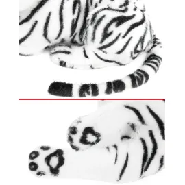 Brubaker Tiger Kuscheltier 25 cm Weiß