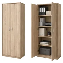 home collective Kleiderschrank Mehrzweckschrank Regal 74 x 180 x 0 cm Beige