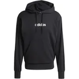 adidas Essentials Linear French Terry Kapuzenpullover Black / White M