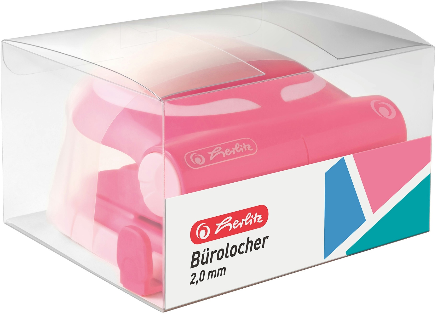 Preisvergleich Produktbild Herlitz Bürolocher 2,0mm Ergonomie indonesia pink