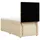 vidaXL Boxspringbett 90 x 190 cm Creme