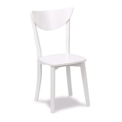 Buche Holzstuhl Muebles Romero - M1805 Weiß Gestellfarbe Weiß Sitz und Rückenlehne