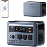 PowerMax 1800SE Tragbare Powerstation 1800W(Peak 3600W), 3x230V AC Outputs 1800W, 1024Wh LiFePO4 Batterie, 0-80% in 45 Mins, 11 Anschlüsse, Solargenerator für Notfälle, Outdoors, Camping