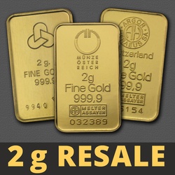 Goldbarren 2g Resale (div. Hersteller)