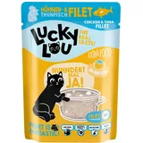 lucky lou Katzen-Nassfutter Hühner & Thunfisch in Broth
