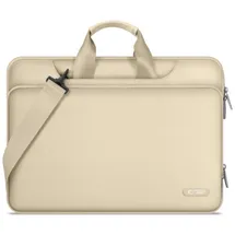 techprotect Tech-Protect Pocket Laptoptasche 13–14 Zoll mit Schultergurt und 360° Schutz – Beige