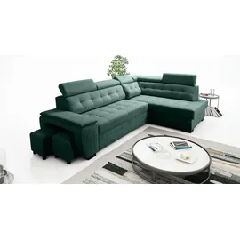 Sonstige Verlage Ecksofa Grand mit Schlaffunktion 277x180x86 Flaschengrün