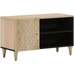 TV-Schrank 80x31x46 cm Massivholz Mango