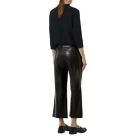 Comma, 7/8-Hose Flared-Leg-Hose Schwarz 40