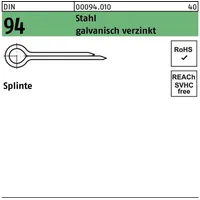 Industrial Quality Supplies ISO 1234 Splinte Stahl 2,5 x