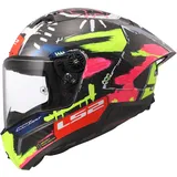 LS2 FF805 Thunder GP Aero Replica Schwarz-Rot-Gelb S
