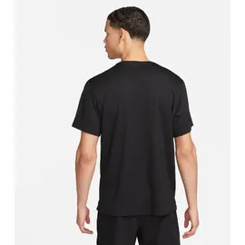 Nike Dri-FIT UV Miler kurzarm Laufshirt Herren 010 black/reflective silv L