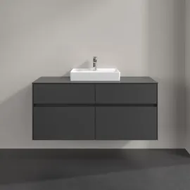 Villeroy & Boch Waschtischunterschrank 4 Auszüge 120 x 54,8 x 50 cm Schwarz