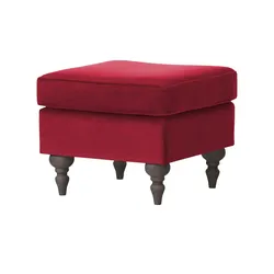 Hocker   Cozy , rot , Maße (cm): B: 55 H: 44 T: 55