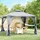 Outsunny Pavillon 2,94 x 2,65 m Grau/Silber