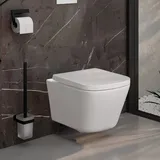 neoro n30 Wand-Tiefspül-WC mit innovativer Spültechnologie SilentPowerFlush & Beschichtung neoroClean, BN0756WH,