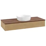 Villeroy & Boch Waschtischunterschrank 1 Auszug 120 x 19 x 50 cm Honey Oak / Warm Walnut