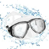 KOROSTRO Taucherbrille Erwachsene, Anti-Fog Schnorchelbrille Schwimmbrille Tauchmaske, Wasserdicht, Lecksicher, UV Schutz, Verstellbares Silikonband, Schnorcheln Enthusiasten Beste Wahl - Schwarz