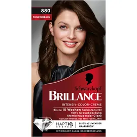 Schwarzkopf Brillance Intensiv-Color-Creme 880 dunkelbraun