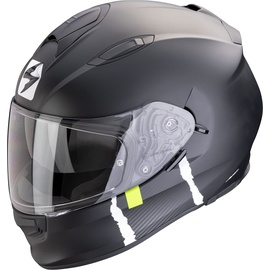 Scorpion Exo-491 Code, Helm, schwarz-silber, Größe L