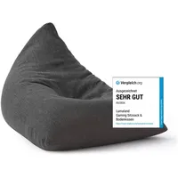 Lumaland Sitzsack Interior-Line Triangle 370l dunkelgrau - Dunkelgrau