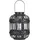 Beliani Laterne Bambusholz 30 cm Tragegriff schwarz
