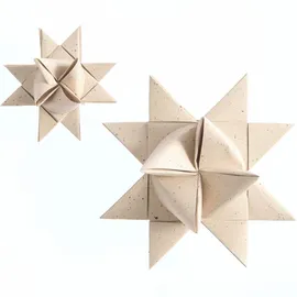 Rico Design Fröbelsterne mit Recyclingpapier, Cappuccino