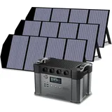 All powers tragbares Kraftwerk mit Solar panel, 140W 280W 420W Photovoltaik modul für 2000W Solar