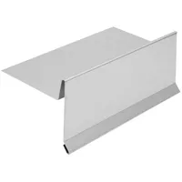 Inefa Ortblech ohne Wasserfalz 200cm, Silber Ortgangblech für optimale