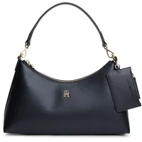 Tommy Hilfiger TH ICON SHOULDER BAG Schultertasche Kunstleder Black