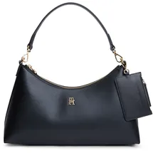 Tommy Hilfiger TH ICON SHOULDER BAG Schultertasche Kunstleder Black