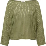 s.Oliver Ajour-Strickpullover Oversize grün 46