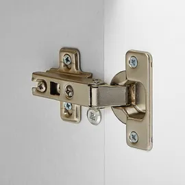 Beliani Schreibtisch Johnson Braun / Weiß