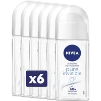 NIVEA Pure Invisible Roll-On 6 x 50 ml