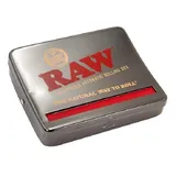 RAW2 Roll Box  Drehmaschine, Black Chrome 110mm verstellbar Tabakbox automatisch