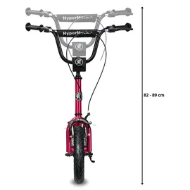 HyperMotion Kinderroller 12 Zoll pink/rot