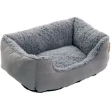 Hundebett Hundekissen Hundekorb Haustierbett Tierbett Hundesofa Hellgrau/Grau 90x70x20 cm