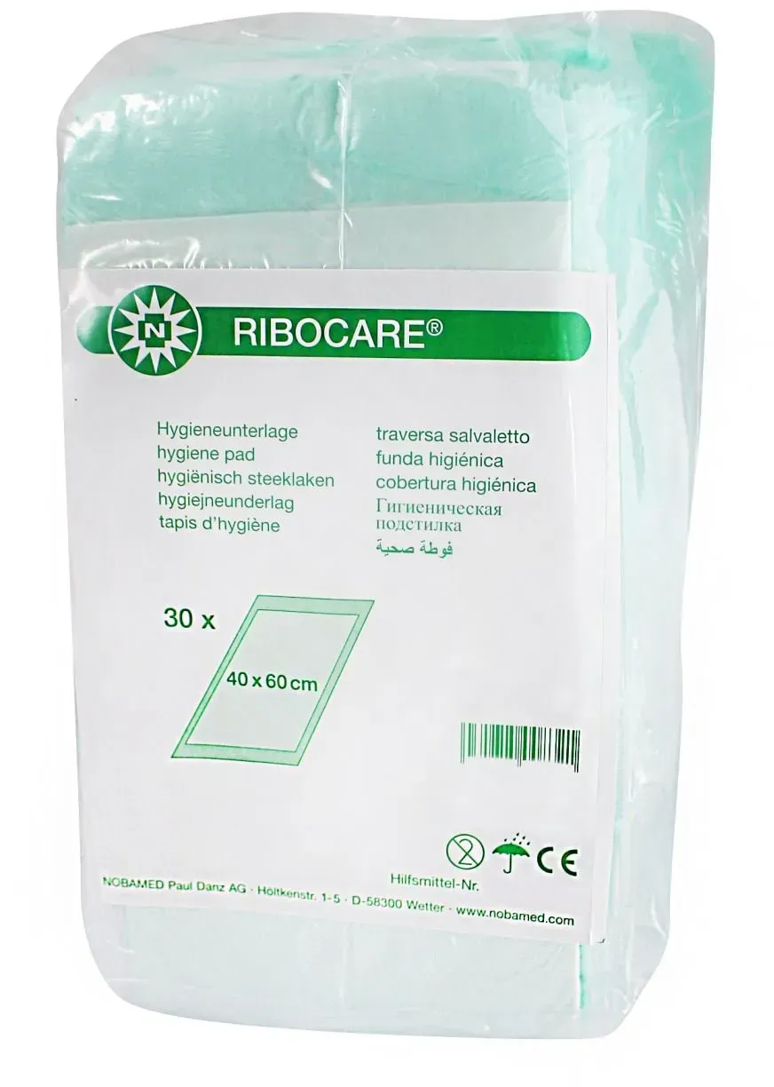 Noba Ribocare Krankenunterlagen 30 Stück 40 x 60 cm, 8-lagig