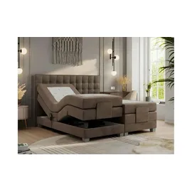 MKS Meble Boxspringbett 200 x 200 cm H3 Braun