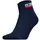 Levi's Unisex 2er Pack Sportsocken - Mid Cut SPRTWR, Logo, einfarbig Blau 39-42