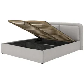 FEDVE Polsterbett, Taupe, Textil, 140x200 cm, Schlafzimmer, Betten, Polsterbetten