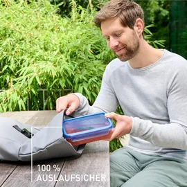 Emsa Frischhaltedose rechteckig blau 0,8 l 3-teiliges Set