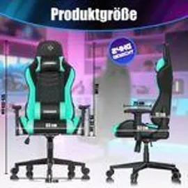 Kesser Gamingstuhl Ergonomisch Grün/Schwarz PC