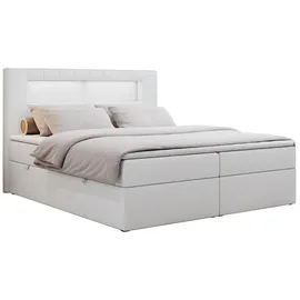 MKS Boxspringbett 160 x 200 cm H4 Weiß