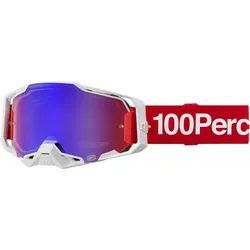 100% Armega Extra Cross BMX Brille Corbin Gläser rot verspiegelt