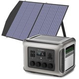 ALLPOWERS R2500 Solargenerator 2016Wh mit 100W Solarpanel, 4 x 2500W AC Ausgänge (4000W Spitze), Tragbare Powerstation mit Solarpanel für Stromausfall, Camping, Wohnmobil, Wohnwagen und Notfälle