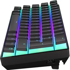 endorfy Thock Compact Wireless Pudding, PBT, LEDs RGB, hot-swap, Kailh Box RED, USB/Bluetooth, DE (EY5D001)