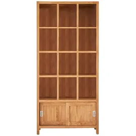 Tikamoon Bücherregal 100 x 215 x 35 cm Braun